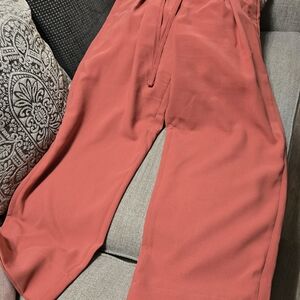 ANDREW MARC NEW YORK High Waist Wide Leg Paper Bag Pleated Palazzo Pants Size 8